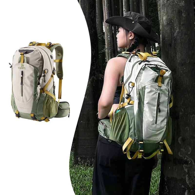 GOLDEN CAMEL 40L Outdoor Hiking Backpack Mountaineering Bag for Men Women Sports Trekking Backpack Light Travel Camping Rucksack