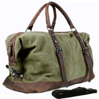 WaterProof Waxed Canvas Leather Men Travel Bag Hand Luggage Bag Carry On Large tote Vintage Men Duffle Weekend Bag big Overnight