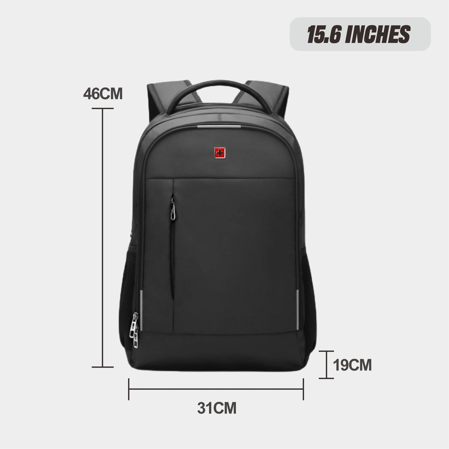 SWISS Men Laptop Backpack Waterproof Anti Theft USB Bag Large Capacity Fashion School Backpack Travel Backpack Back Pack Mochila