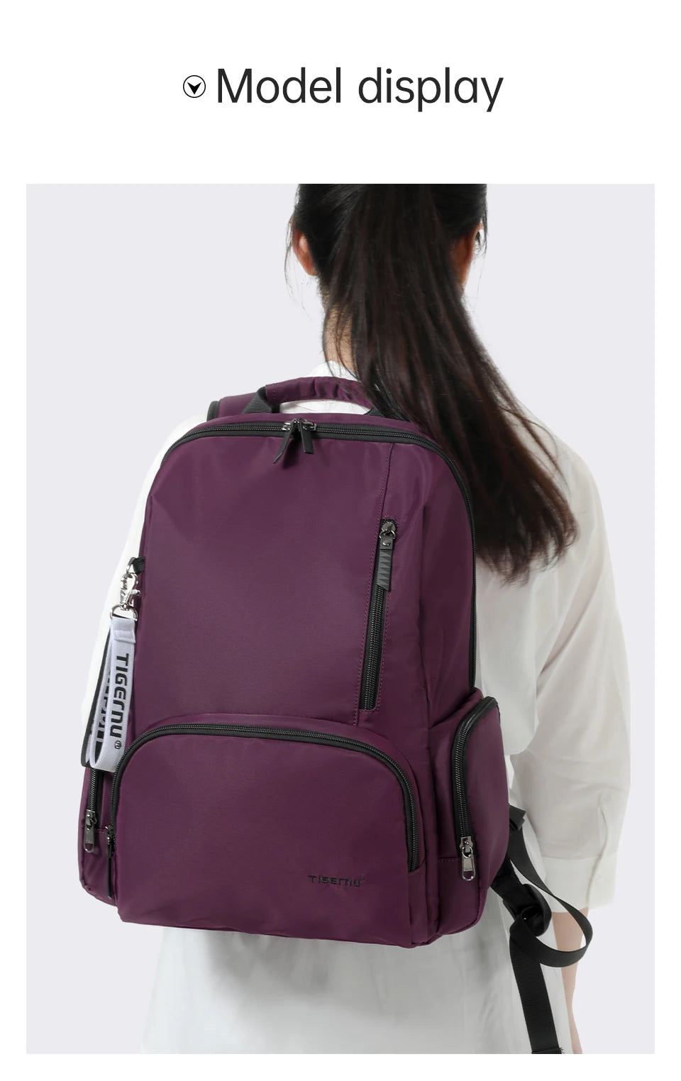 Tigernu Casual Backpack For Women 14 inch Laptop Bags For Women Lightweight Travel Backpack Female School Backpack Bags Knapsack