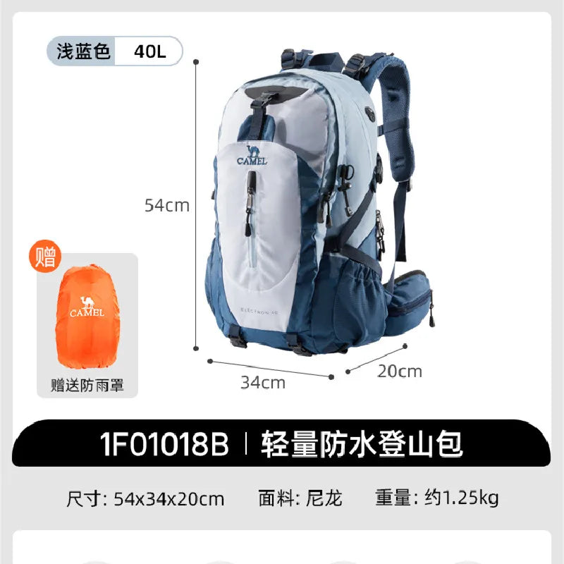 GOLDEN CAMEL 40L Outdoor Hiking Backpack Mountaineering Bag for Men Women Sports Trekking Backpack Light Travel Camping Rucksack
