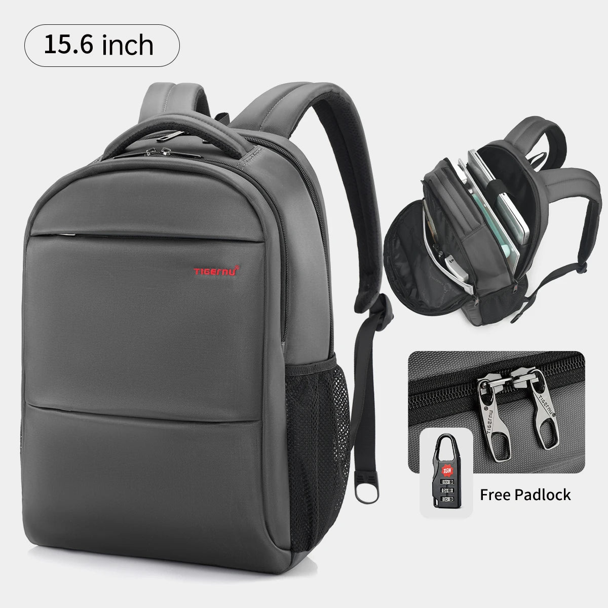 Tigernu Fashion Women Backpack Purple Anti Theft 15.6inch Laptop Backpack Female Waterproof Travel Backpack School Backpack Bags