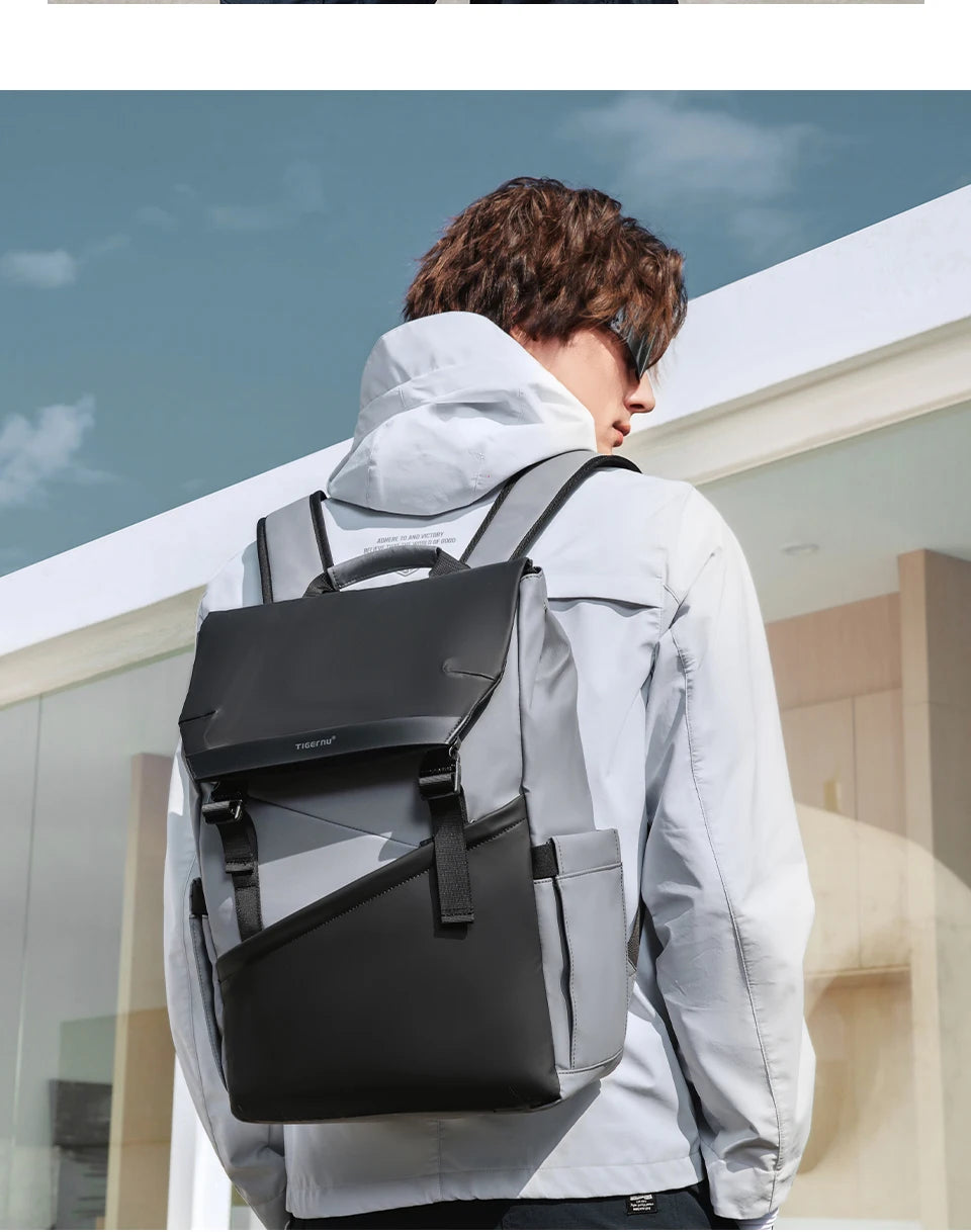 Tigernu Fashion Backpack Men Korean Style Laptop Backpack Waterproof Backpack Bags Male Business Backpacks Travel Bags Knapsack