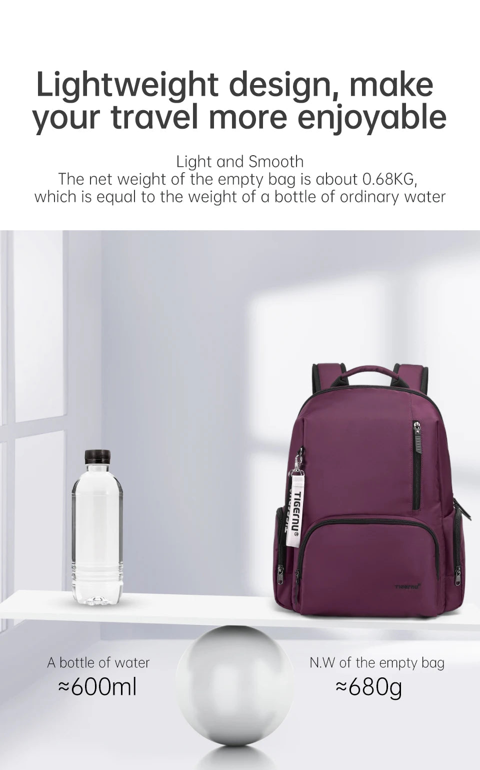 Tigernu Casual Backpack For Women 14 inch Laptop Bags For Women Lightweight Travel Backpack Female School Backpack Bags Knapsack