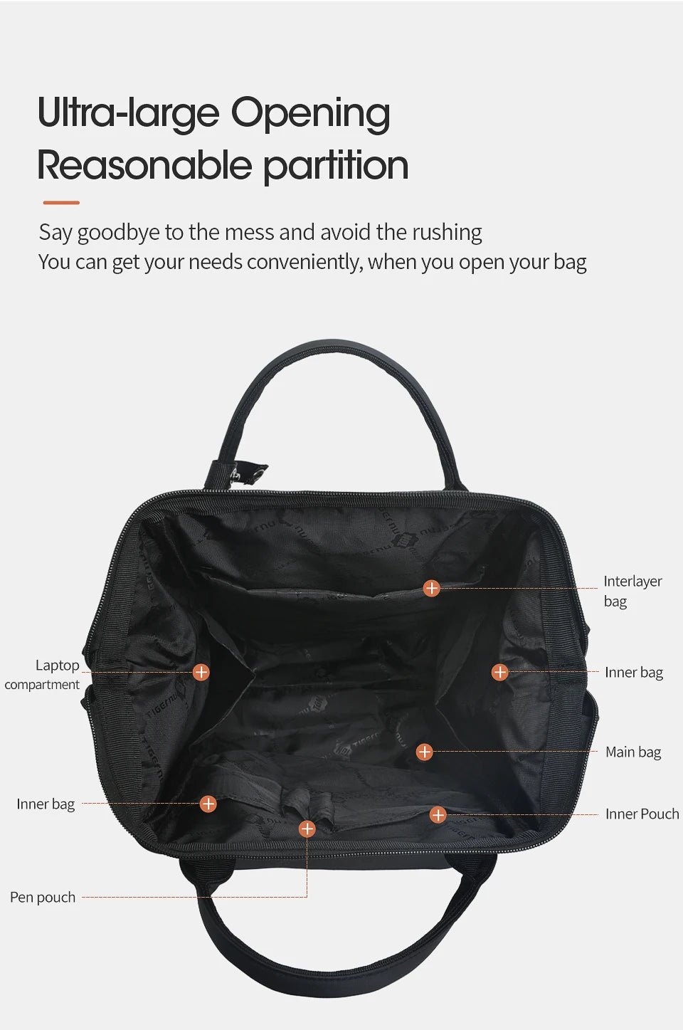 Tigernu New Ladies Casual Backpack For Women Splashproof TPU Travel Camping Female Handbags Light Weight Hiking School Backpacks