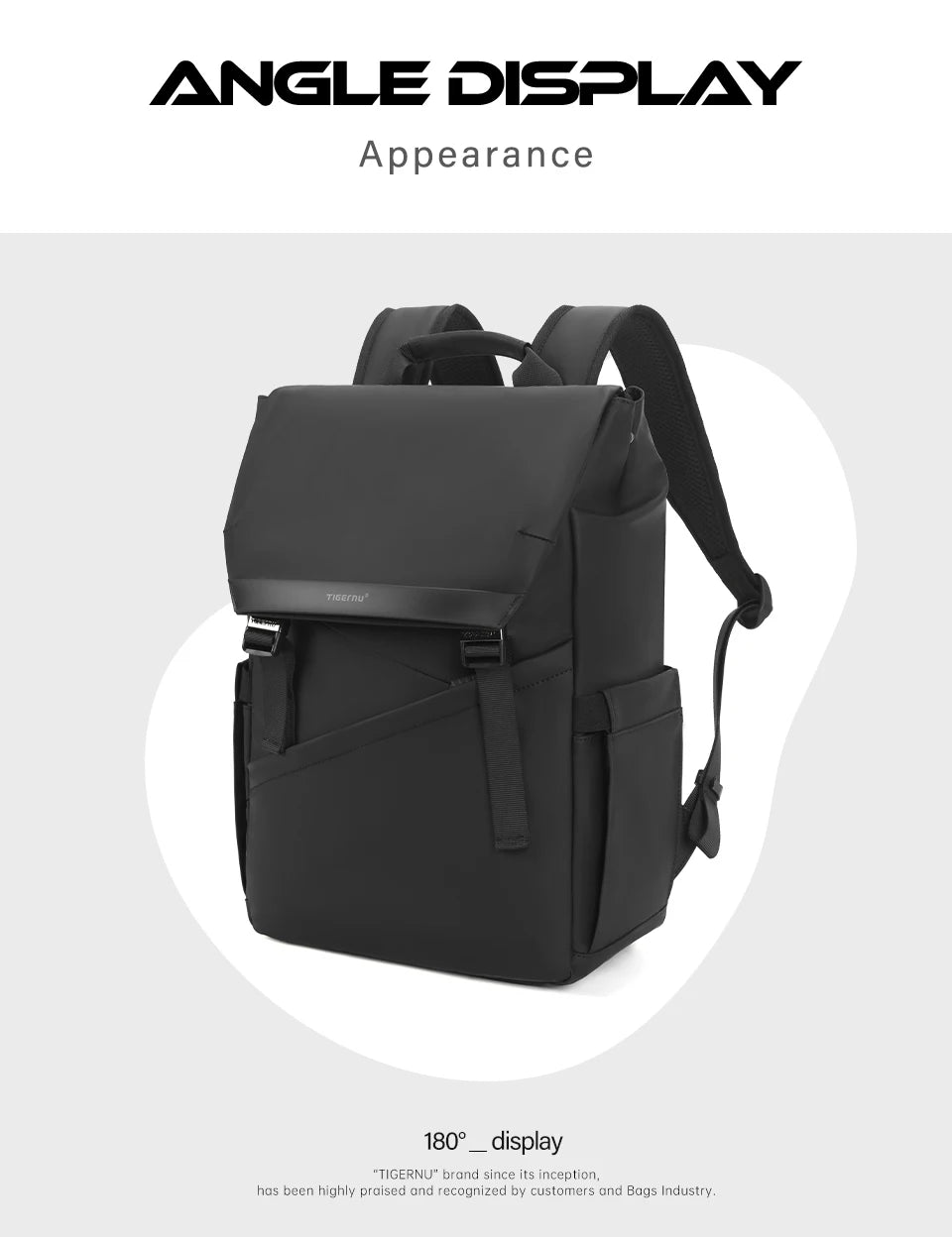 Tigernu Fashion Backpack Men Korean Style Laptop Backpack Waterproof Backpack Bags Male Business Backpacks Travel Bags Knapsack