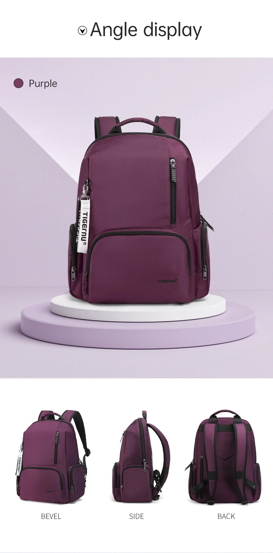 Tigernu Casual Backpack For Women 14 inch Laptop Bags For Women Lightweight Travel Backpack Female School Backpack Bags Knapsack