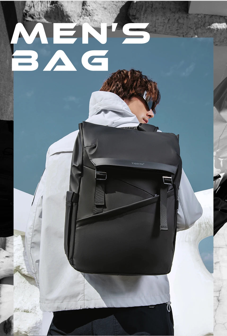 Tigernu Fashion Backpack Men Korean Style Laptop Backpack Waterproof Backpack Bags Male Business Backpacks Travel Bags Knapsack