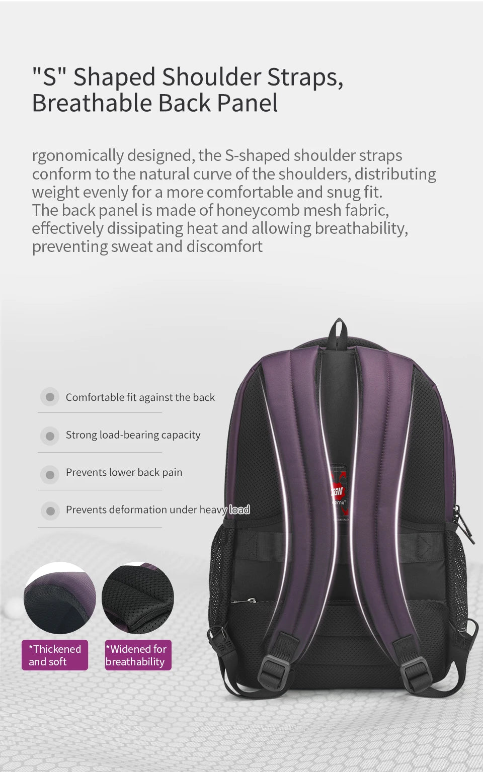 Tigernu Fashion Women Backpack Purple Anti Theft 15.6inch Laptop Backpack Female Waterproof Travel Backpack School Backpack Bags