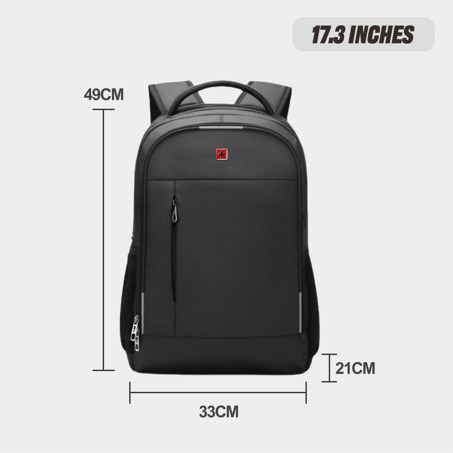 SWISS Men Laptop Backpack Waterproof Anti Theft USB Bag Large Capacity Fashion School Backpack Travel Backpack Back Pack Mochila