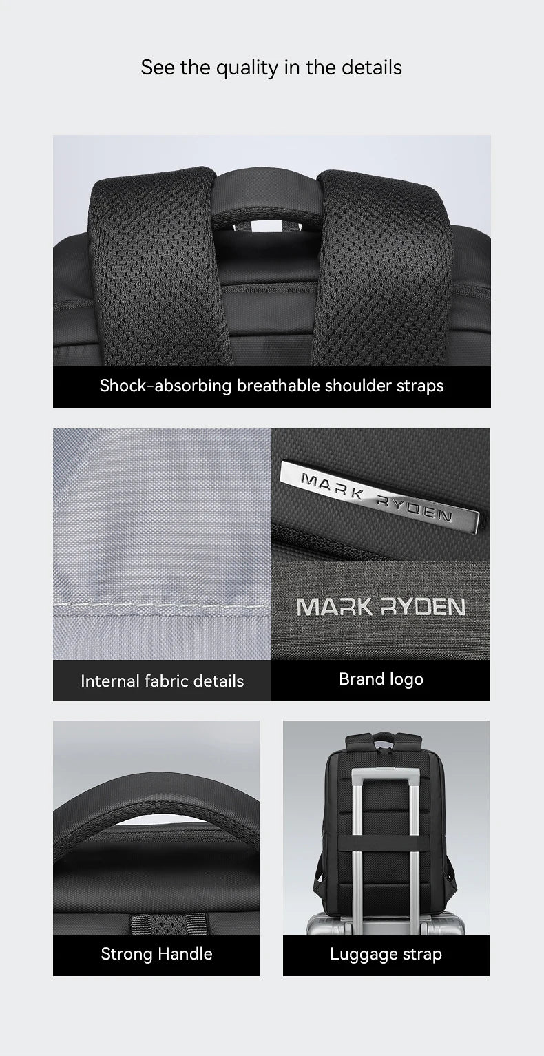 Mark Ryden Computer Backpack High Quality Oxford Cloth Waterproof Business Backpack School Backpacks